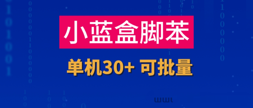 小蓝盒子靠谱吗？2025新出免费挂机系统怎么玩-首码项目网 - 网上创业赚钱首码项目发布推广平台 - 813首码网