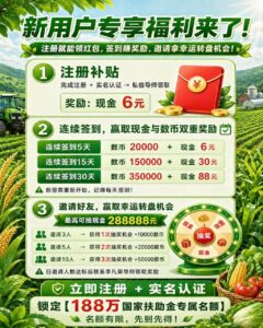 中化农业注册下载APP签到，每天即可领取专属现金奖。-首码项目网 - 网上创业赚钱首码项目发布推广平台 - 813首码网